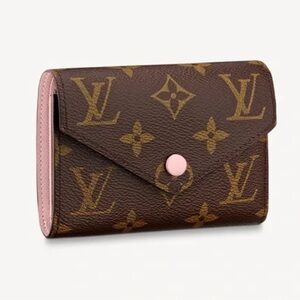 100% Authentic Louis Vuitton Pink Victorine wallet
